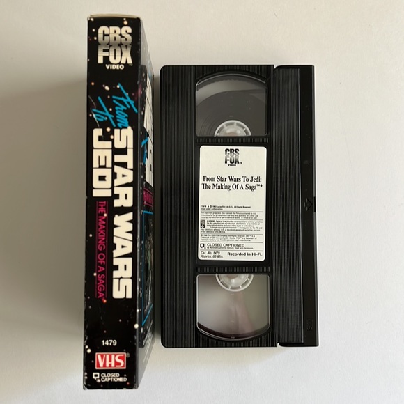 Vintage 1980s Star Wars VHS cassette, the making of a Saga - Picture 3 of 3